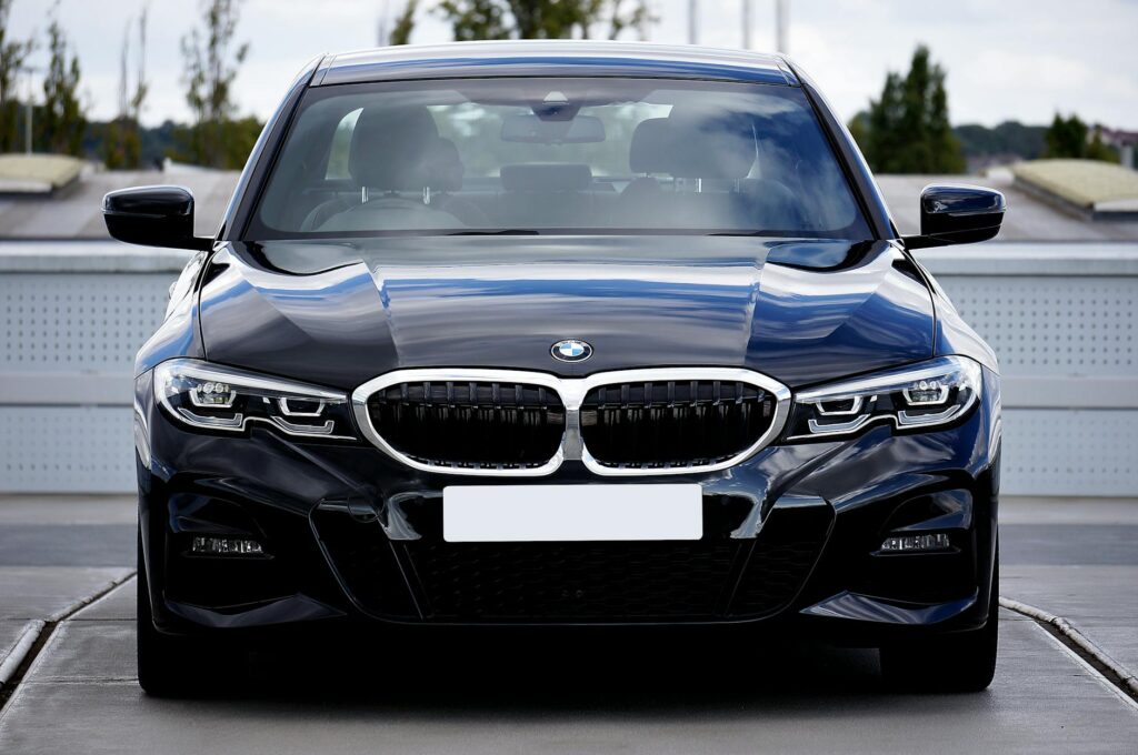 Large black car